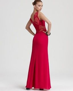NEW* BCBG Turkish Rose Karey Lace Detail Evening Gown 8 $348 WQR6Q305