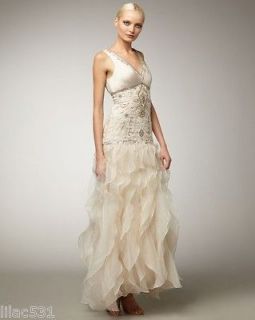 GORGEOUS!* ~ SUE WONG Ruffled Gown Dress Pageant Wedding Prom