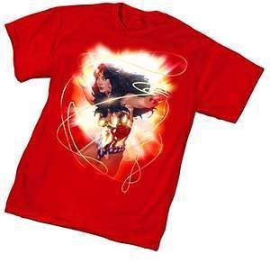 Wonder Woman Golden Lasso by Adam Hughes Red T Shirt