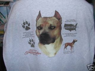 STAFFORDSHIRE BULL TERRIER NEW WITHOUT TAGS UNISEX TEE SHIRT SIZES S