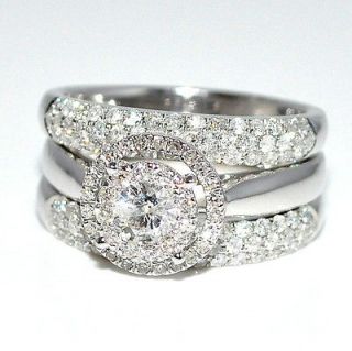 23ctw Diamond 3PC Wedding Set, 2pc 0.8ct Or Engagement Ring Only