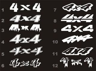 CUSTOM 4X4 BEDSIDE DECALS fits ford f 150