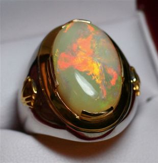 FIT FOR A PRINCE GONDWANALAND OPALS MENS SOLID 12.91 CARAT OPAL RING