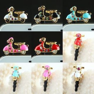 Wholesale Motorcycle Scooter Crystal Anti dust Headset Ear Cap Phone
