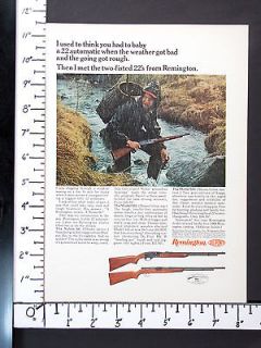 1966 REMINGTON 22 Caliber NYLON 66 Automatic Rifle magazine Ad