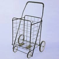 Folding Travel Rolling Shopping Laundry Basket Cart