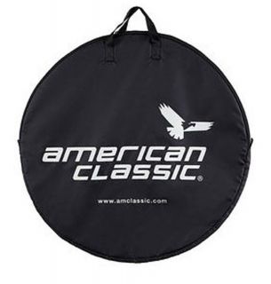 American Classic Wheel Bag Padded White Black w/handles