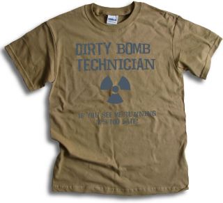 Funny Bomb Squad If You See Me Running its to Late Mens Womens T