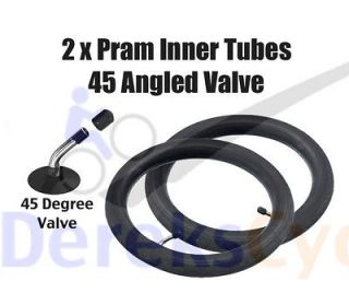 Pair of) Emmaljunga Pram Inner Tubes with 45 degree valve