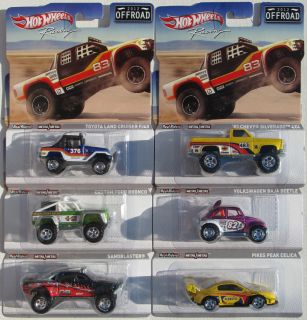 HOT WHEELS RACING 2012 OFFROAD RACING COMPLETE SET OF 6 ALL WITH