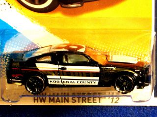Hot Wheels 2012 2010 Ford Mustang GT Black Sheriff Graphics