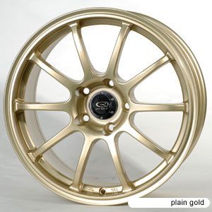 17 Rota G Force Gold Rims Wheels 17x8 48 5x100 Subaru Legacy WRX