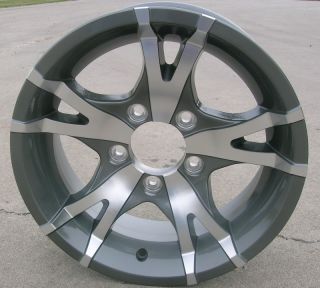 13 Aluminum Type T07 Gray Trailer Wheels Rims