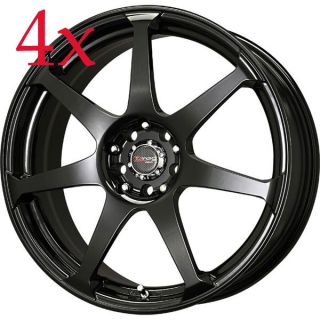 Drag Wheels DR 33 15x7 5x110 5x115 Gloss Black Full Rims 240sx EP3