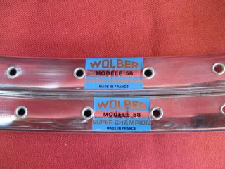 Superchampion Wolber Model 58 Rim Pair 27 48 Hole Polished Finish