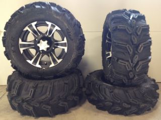 ITP SS312 14 Wheels Black 27 ITP Mud Lite XTR Tires Honda Rincon