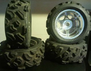 RC Monster Truck Tires Wheels Cut and Shut