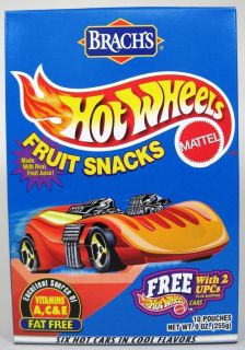 Hot Wheels Three Boxes of Fruit Snacks Brachs 1998