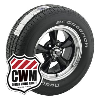  Black Wheels Rims Tires 225/60R15 245/60R15 for Chevy Impala 58 70