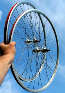 Murphy Silver Wheels Fixed Gear Bicycle Track Bike 700c Wheelset Ships