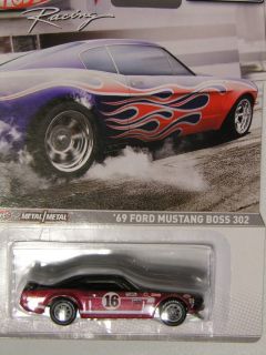 Hot Wheels 2012 Racing 69 FORD MUSTANG BOSS 302 Red & Black Muscle