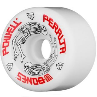 Powell Peralta G Bones Skateboard Wheels 64mm 97A White