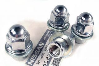 Datsun Chrome Lug Nut Set for Factory Alloy Wheels Set of 16 77 83 NEW