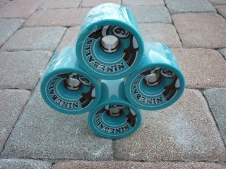 NEW Sector 9 Aqua Blue Nine Ball Wheels 74mm 78a Longboard Skateboard