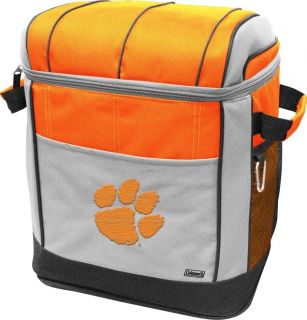 Clemson Tigers 50 Can Coleman Cooler on Wheels Wheeled New