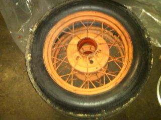 1931 Ford Model A Rims and Tires Set of 5ea