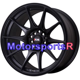 Flat Black Staggered Rims Wheels Concave Stance 90 96 Nissan 300zx TT