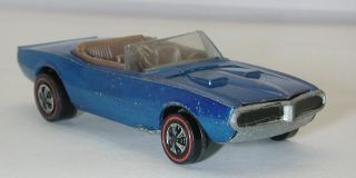 Redline Hotwheels Blue 1968 Custom Firebird