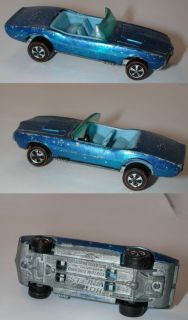 Redline Hotwheels Blue Blue Int 1968 Custom Firebird