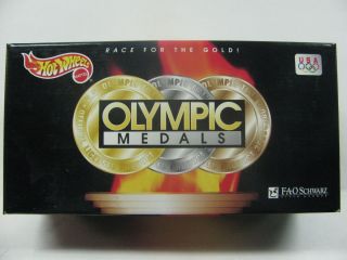 Hot Wheels Race for The Gold Olympic Medals FAO Schwarz Exclusive Buy