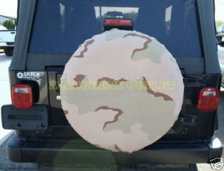 Camo Spare Tire Cover for RVs Trailers SUVs 3 Color VG