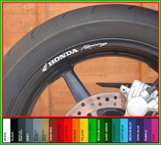 Honda Racing Wheel Rim Decals Stickers CBR Fireblade VFR VTR Hornet