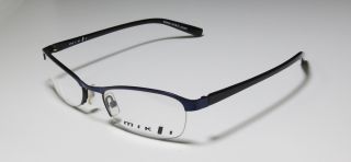 New Alain Mikli 519 52 18 130 Purple Black Semi Rim Eyeglass Glasses