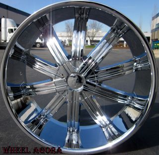 24 inch Rims Wheels Tires F 150 Navigator Expedition Chevy 5x127 5x135
