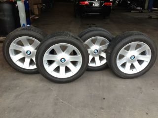 Original 18 BMW 745 750 Wheels Rims 175 with Bridgestone Tires 245 50