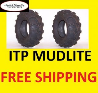 ITP Mud Lite at ATV New 25 Tires 25x8x12 25 8 12 Free Shipping