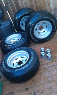  Wrangler RT S P265 70R16 tires w sweet aftermarket 6 lug Chevy rims