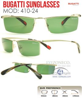 EyezoneCo Bugatti Sunglass Metal Half Rim Frames 410 24