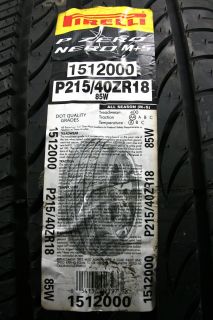 New 215 40 R18 85W Pirelli P Zero Nero M s Tire 1512000