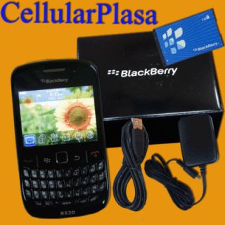 New Unlocked Blackberry Curve 8520 GSM WiFi Trackpad Phone Black