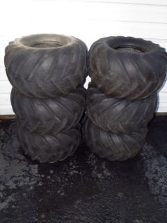 max II amphibious atv used tires set of 6 good year raw hide 21x11x8
