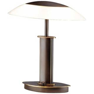 Holtkoetter Elliptical Old Bronze 12 1/4" High Desk Lamp   #M7550