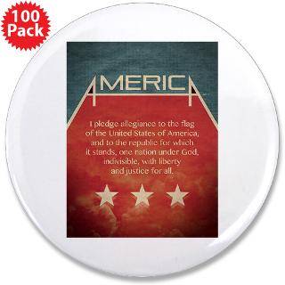 Pledge of Allegiance Rectangle Magnet (100 pack)