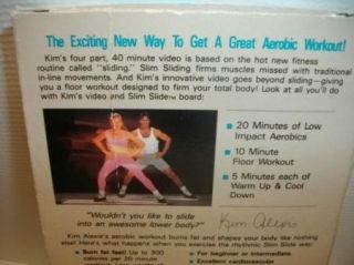 Slim Slide Instruction Workout Tape by Kim Alexis Learn How VHS