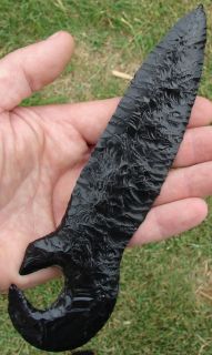 Colima Eagle Claw Dagger Knife Obsidian G10 Cache Quality Knox