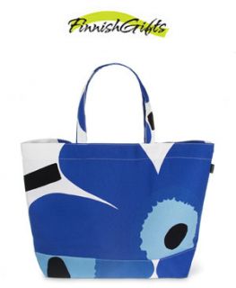 Marimekko Blue Unikko Tote Bag